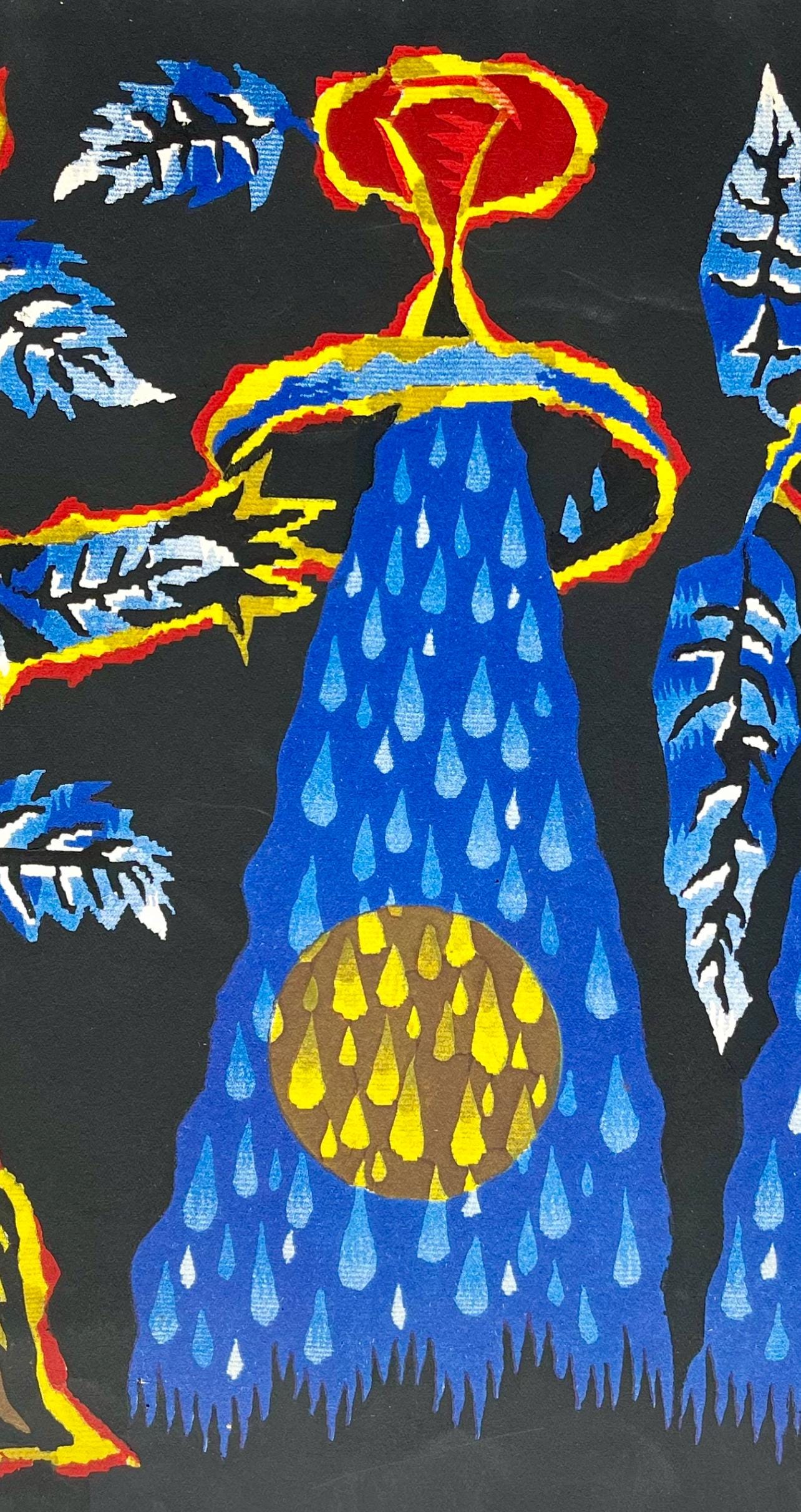 Jean Lurçat, Le Verseau (Aquarius), Les Signes du zodiaque, Limited Edition Lithograph