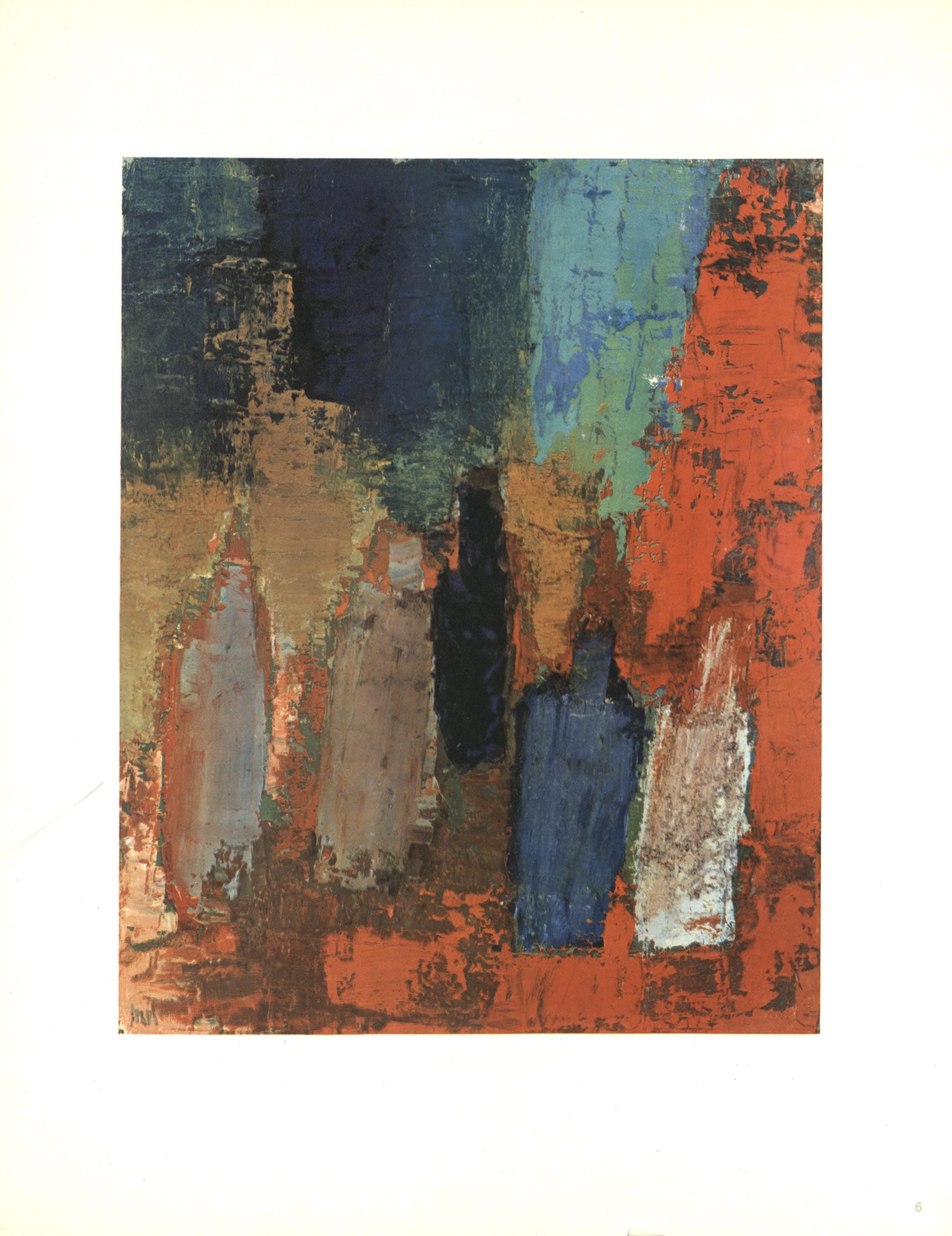 Nicolas de Staël, Composition, Nicolas de Staël, Peintres d'aujourd'hui, Limited Edition Lithograph