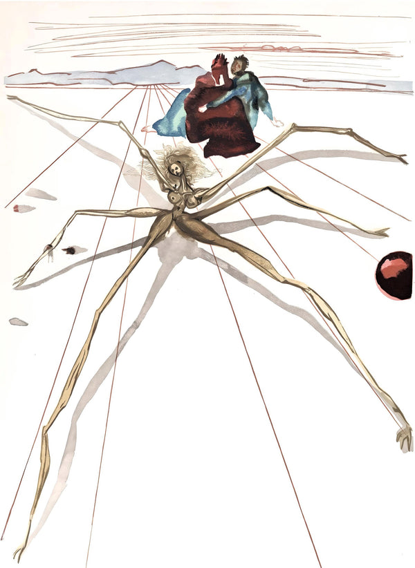 Salvador Dali, Arachne (Michler/Löpsinger 1039-1138; Field 189-200), La Divine Comédie, Limited Edition Woodcut