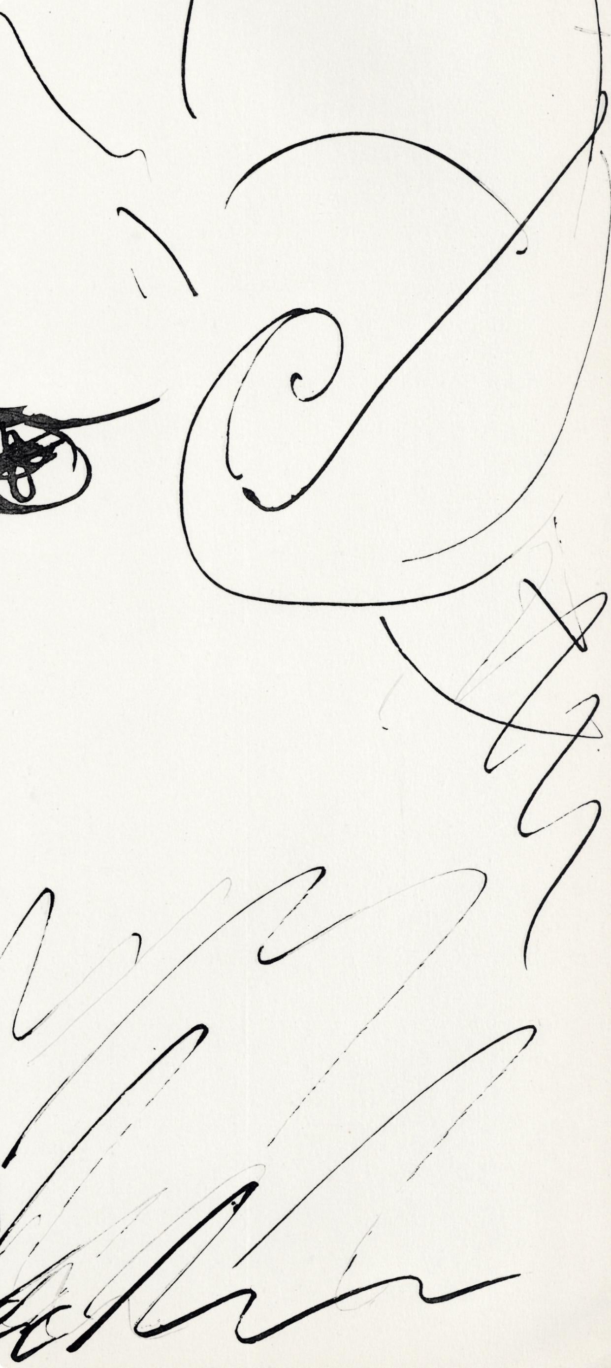 Pablo Picasso, Tête de bélier (Cramer No. 84), 40 dessins de Picasso en marge du Buffon, Limited Edition Lithograph