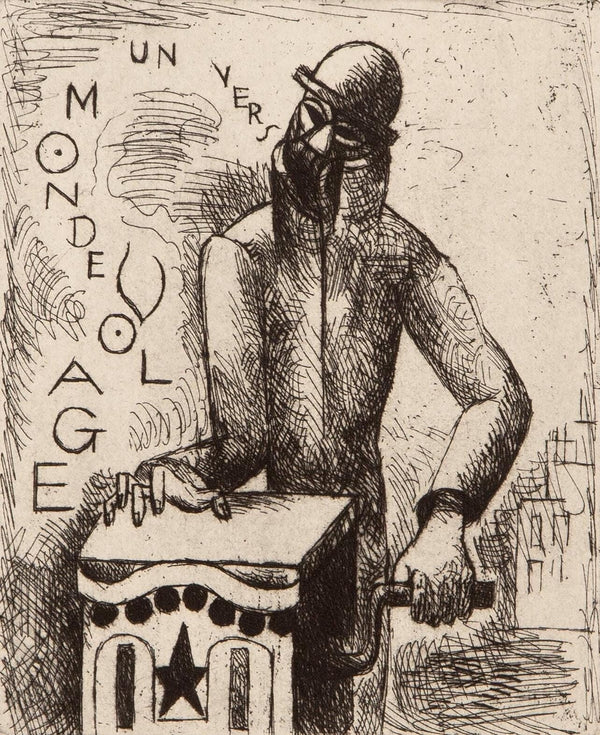 Marcel Gromaire, Composition, Vers un monde volage, Limited Edition Etching