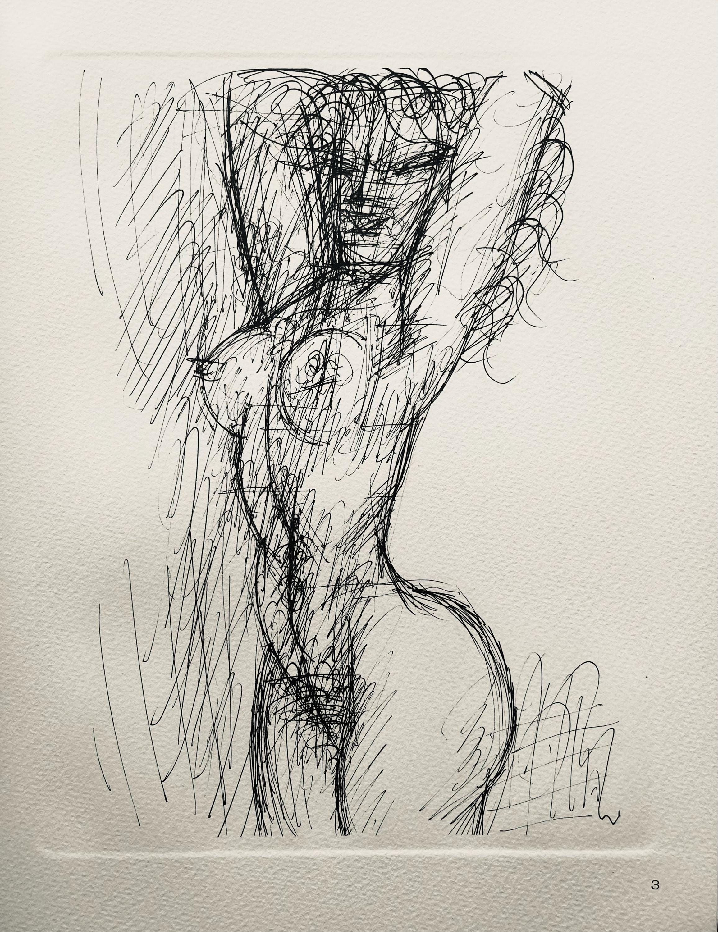 Marcel Gromaire, Composition, Gromaire, Limited Edition Lithograph