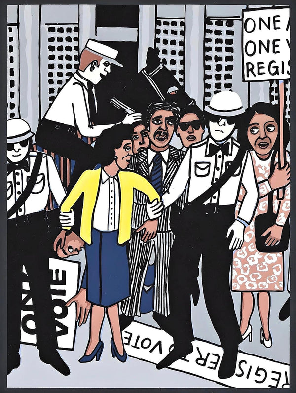 Faith Ringgold, The Right to Vote, Letter from Birmingham City Jail, Limited Edition Silkscreen