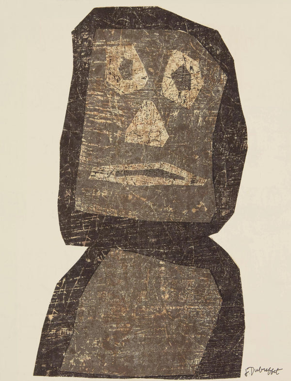 Jean Dubuffet, Le Guerrier (Webel 393), XXe siècle, Limited Edition Lithograph