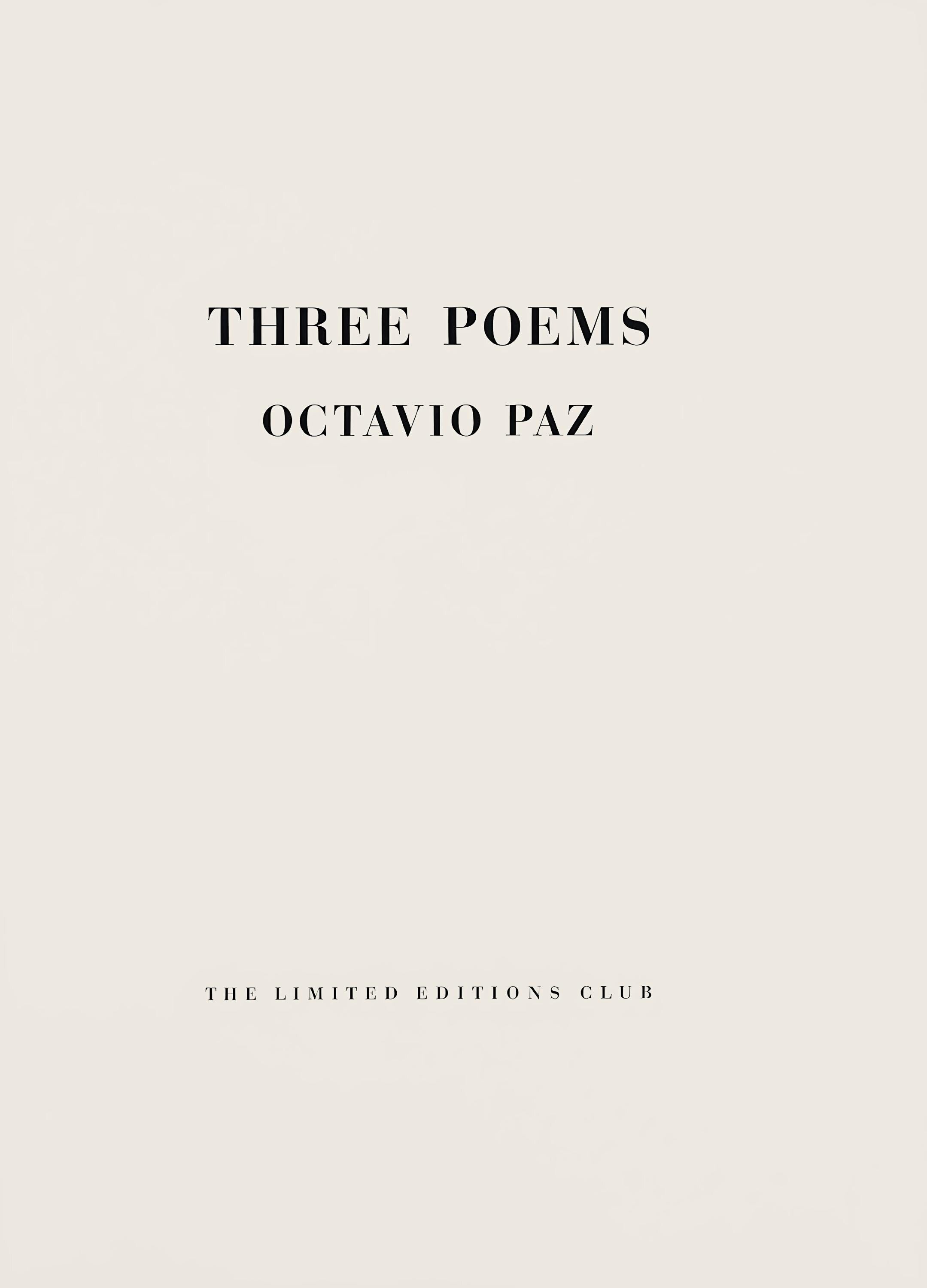 Robert Motherwell, A Throw of the Dice (Belknap 354-380; Engberg/Banach 415-441), Three Poems, Limited Edition Lithograph