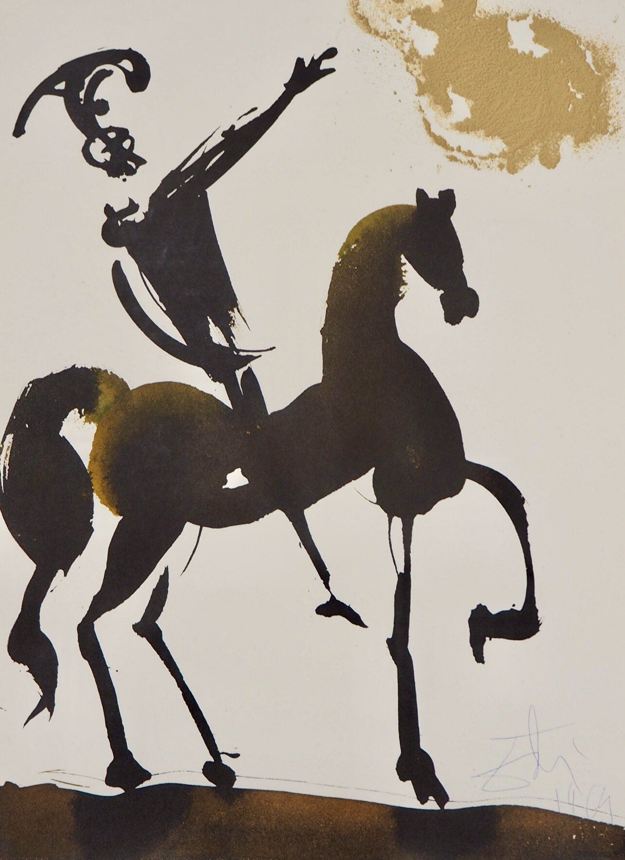 Salvador Dali, Composition (Michler/Löpsinger 1600; Field 69-3), Biblia Sacra, Limited Edition Lithograph