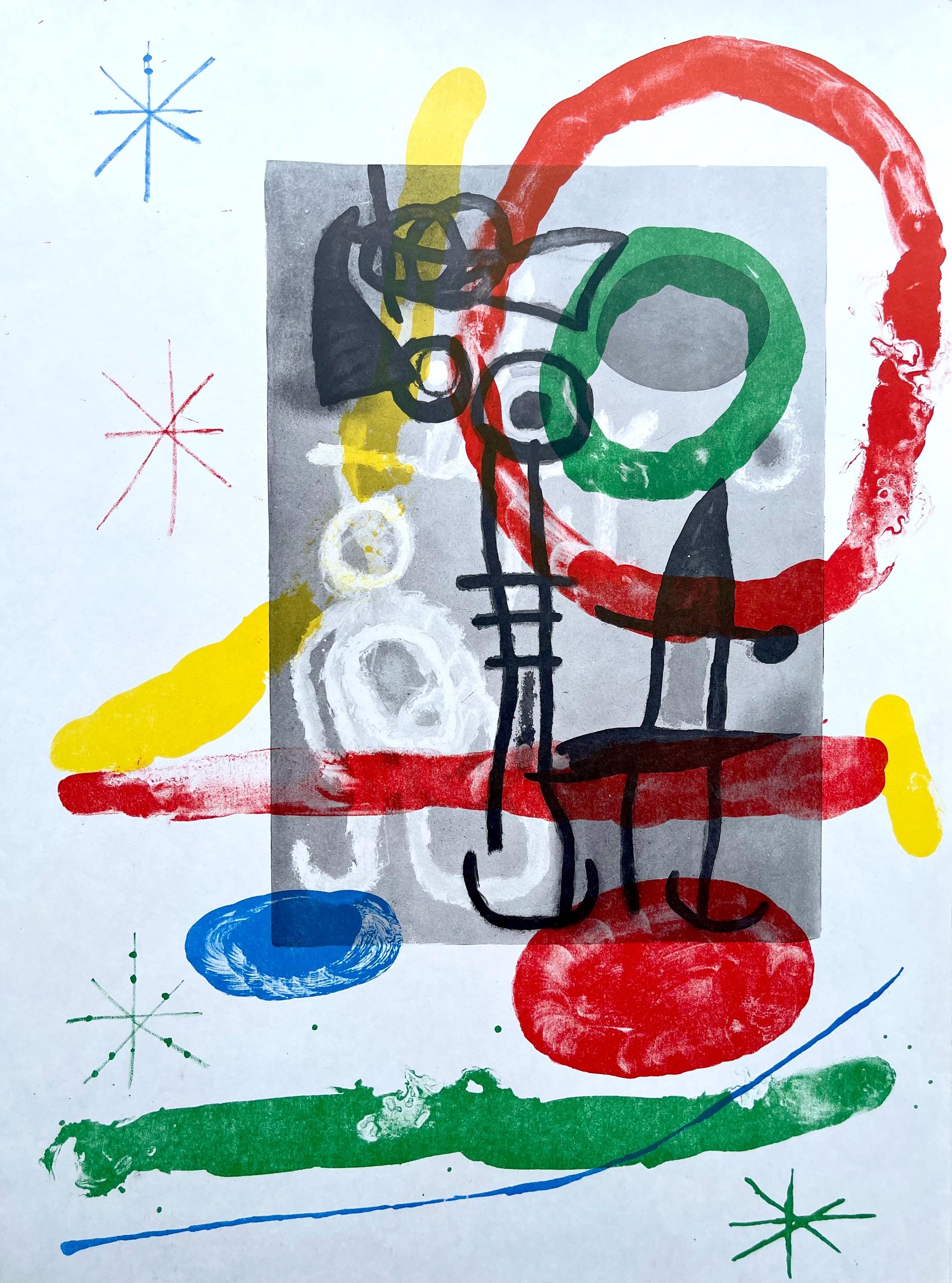 Joan Miró, Composition (Cramer 102; Mourlot 428-449), Derrière le miroir, Limited Edition Lithograph