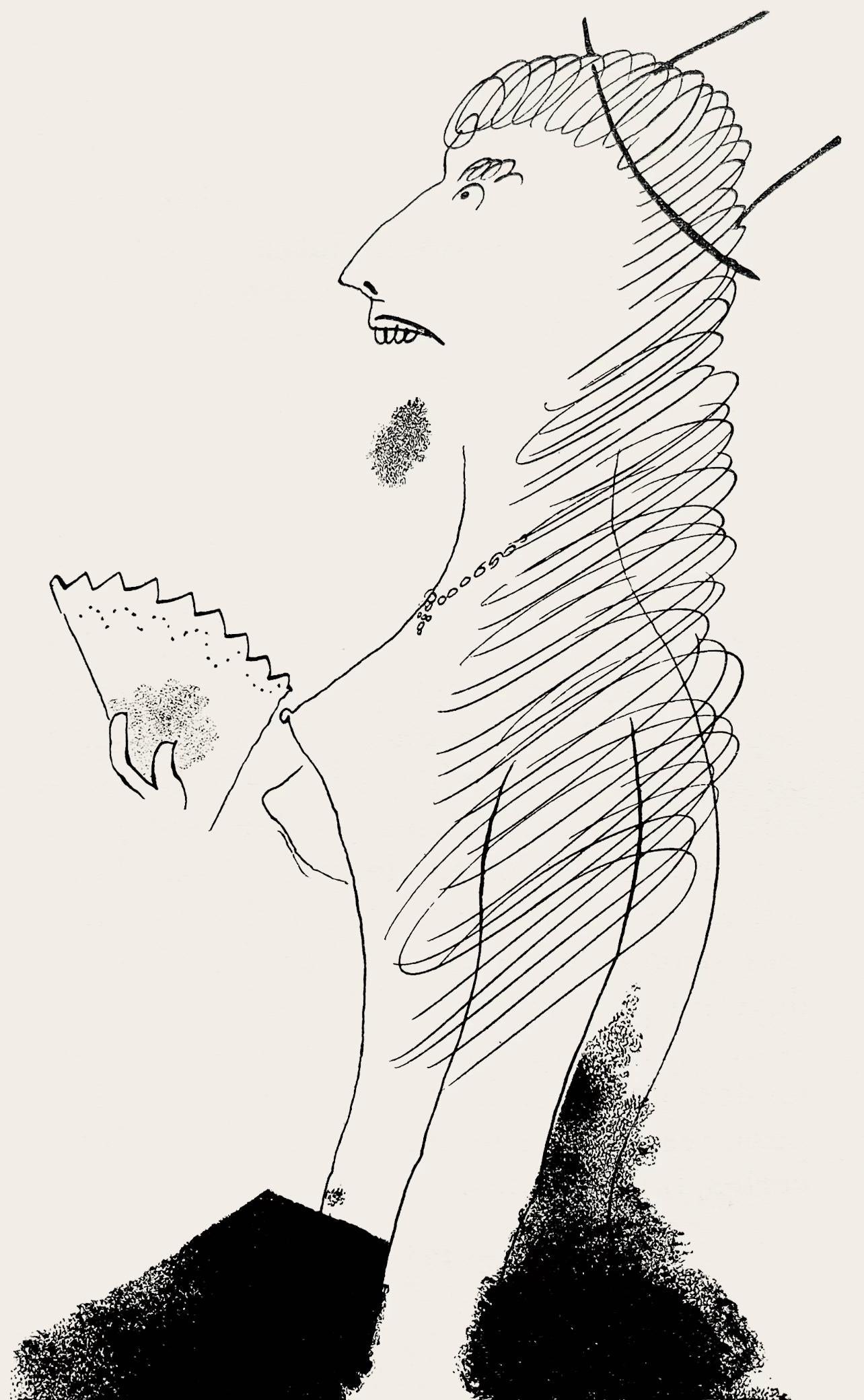 Marc Chagall, Composition, Suite Provinciale avec 92 dessins inédits de Marc Chagall, Limited Edition Lithograph