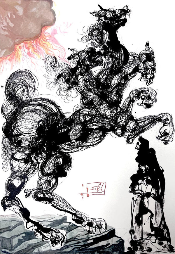 Salvador Dali, Hölle VI (Field 189-200; Michler/Löpsinger 1039-1138), Die Göttliche Komödie, Signed, Limited Edition Woodcut