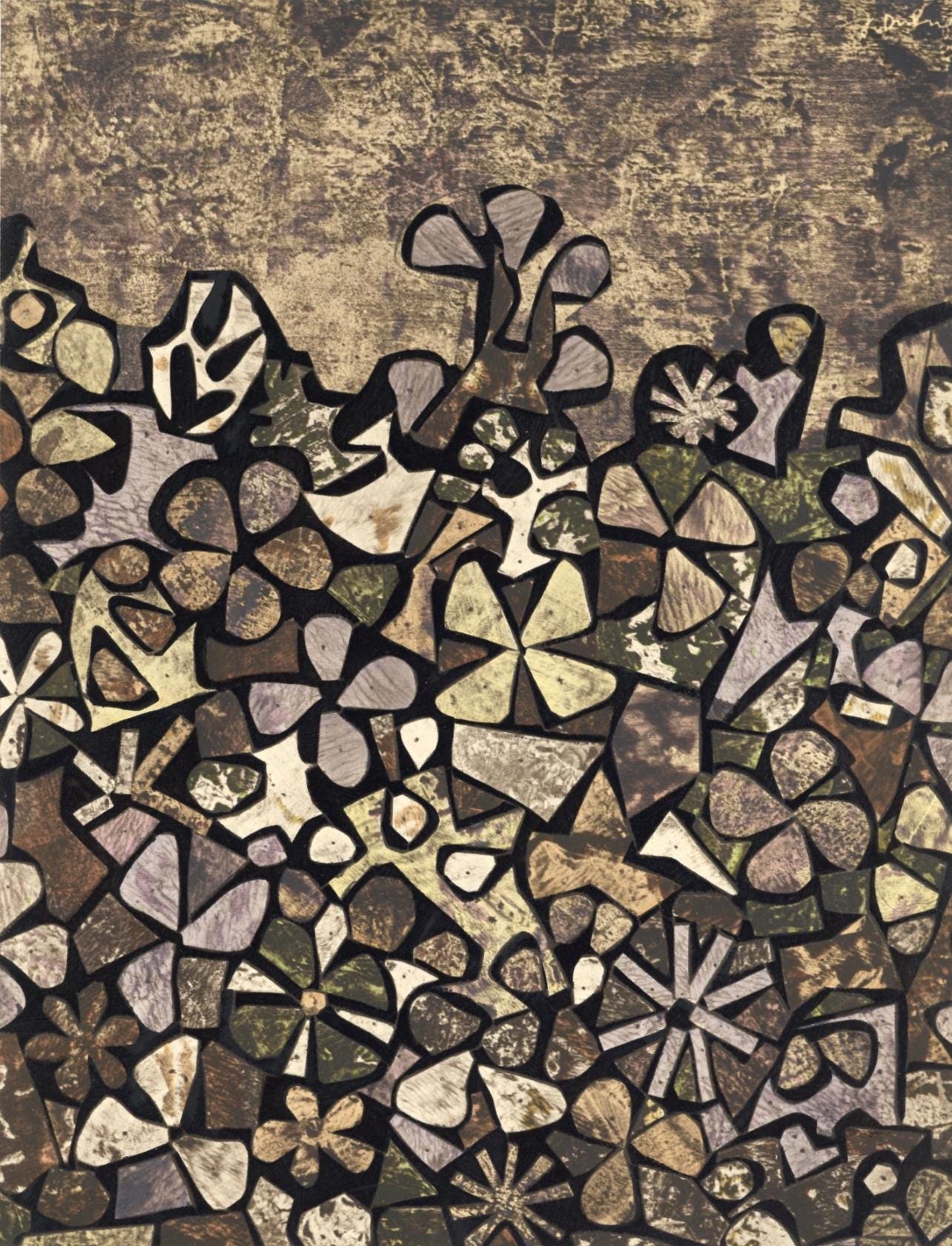 Jean Dubuffet, Jardin de quitte vite, XXe siècle, Limited Edition Lithograph