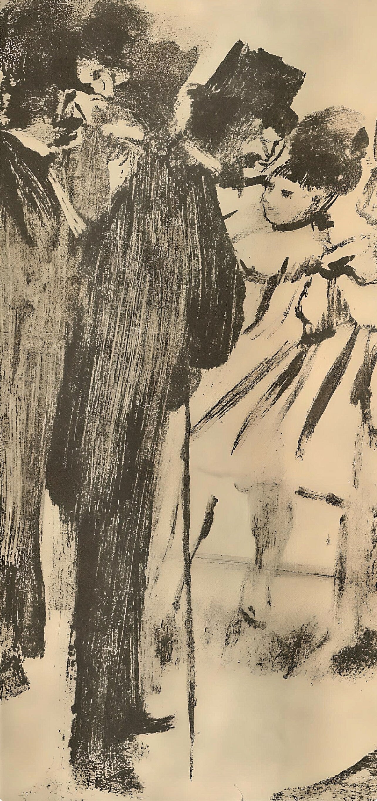 Edgar Degas, Famille Cardinal, E. Degas Monotypes, Limited Edition Monotype