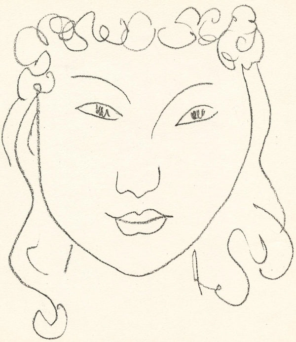 Henri Matisse, Composition (Duthuit No. 17), Pierre à feu, Les Miroirs profonds, Limited Edition Lithograph