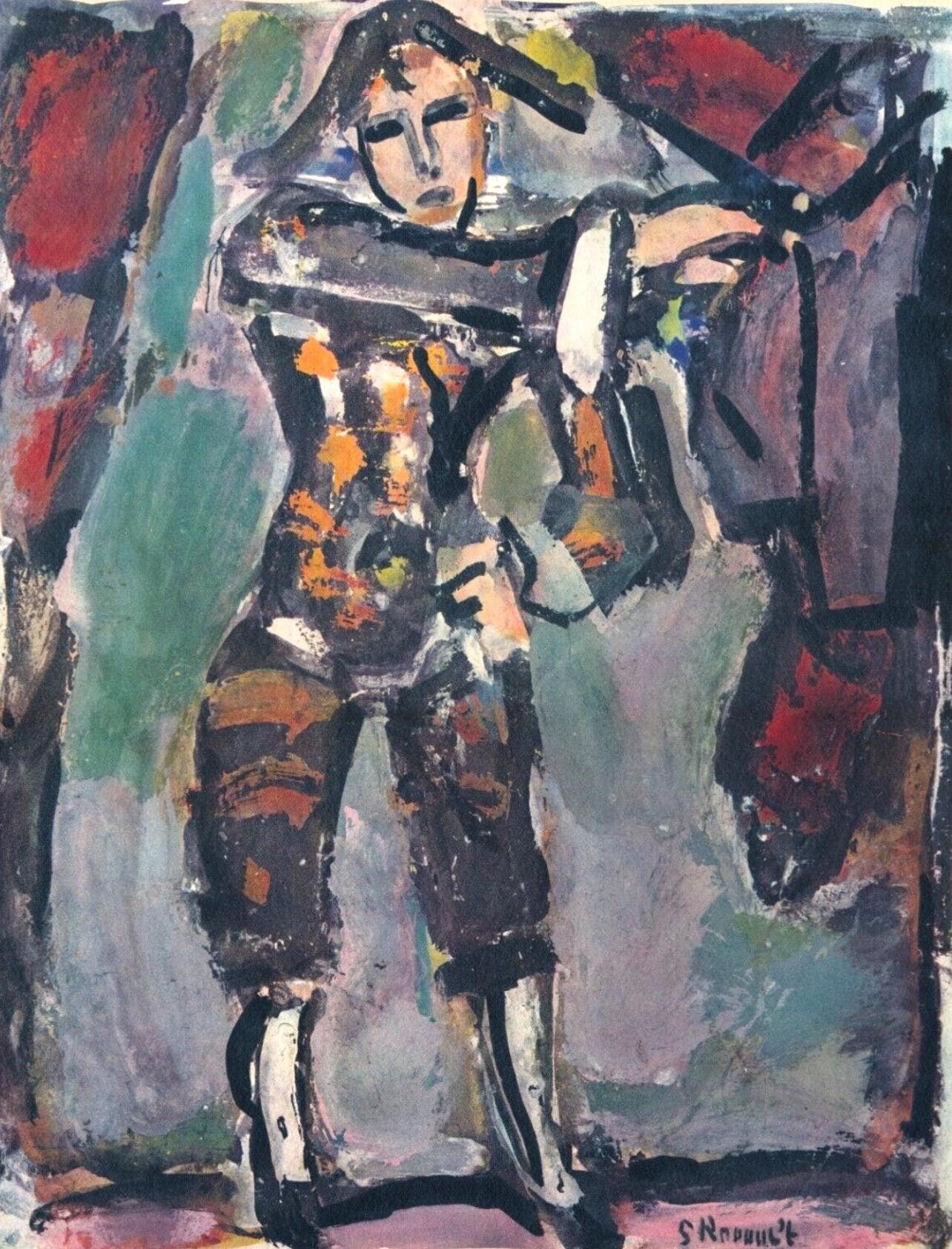 Georges Rouault, Composition, Divertissement, Limited Edition Lithograph