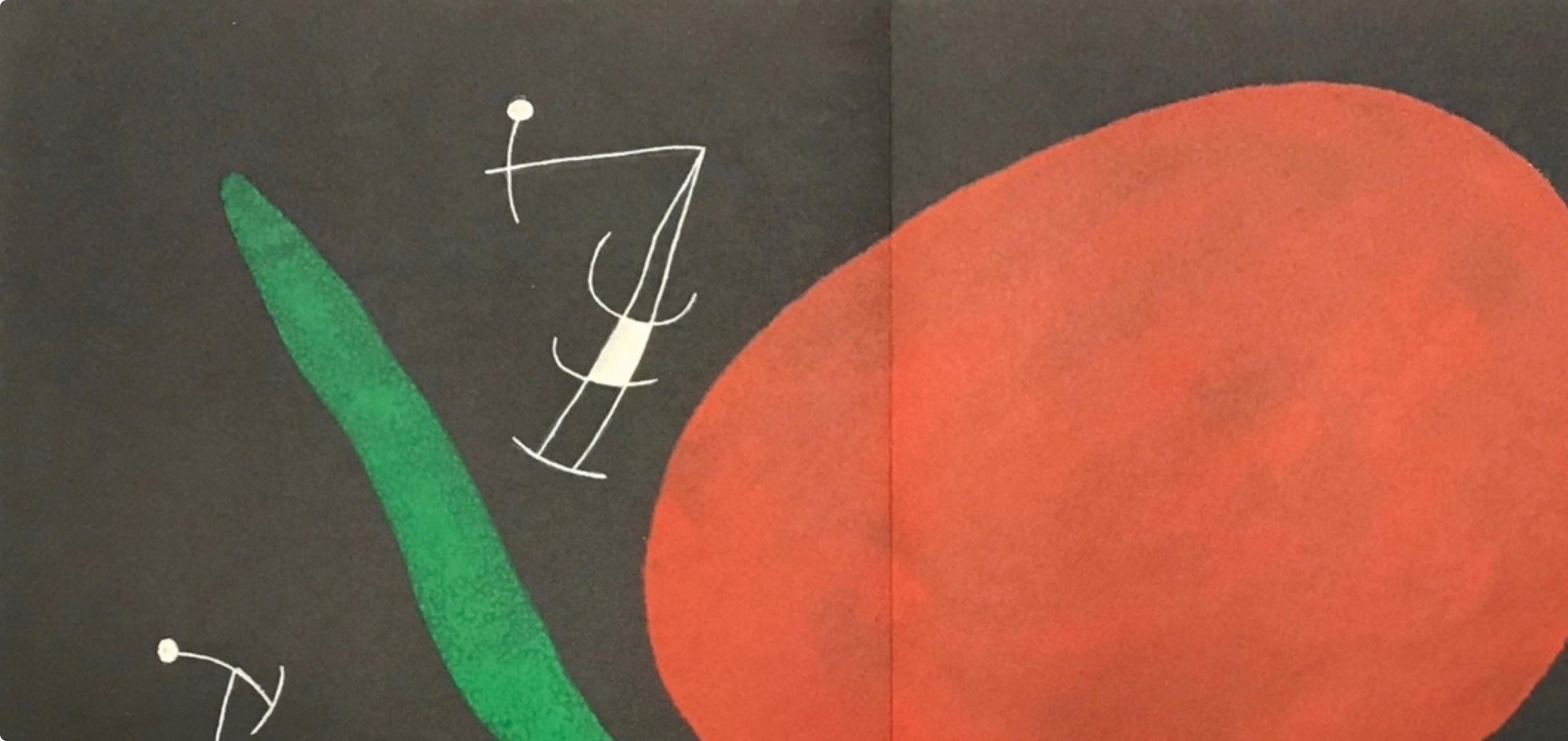 Joan Miró, Composition (Cramer 112; Mourlot 439-442), Derrière le miroir, Limited Edition Lithograph