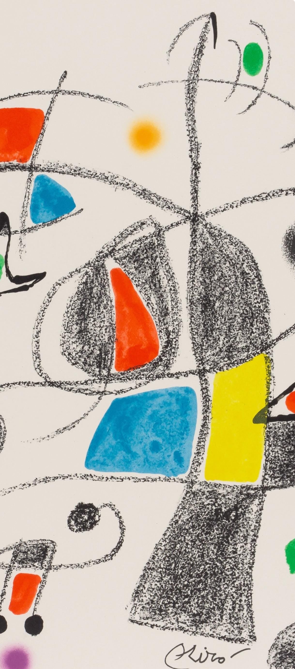 Joan Miró, Composition (Mourlot, 1051-1072), Maravillas con Variaciones acrósticas en el Jardín de Miró, Limited Edition Lithograph