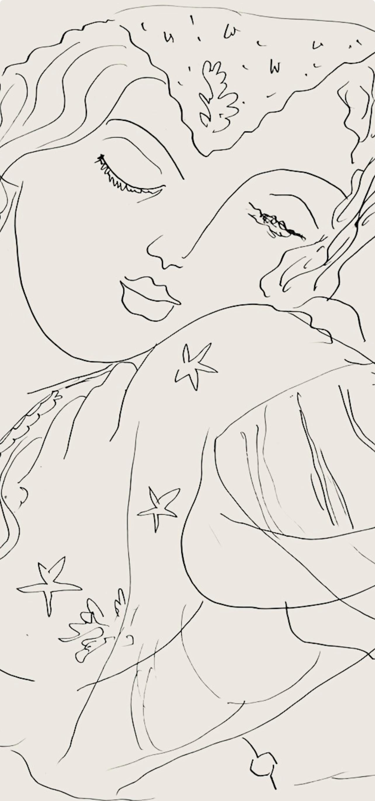 Henri Matisse, Série I, var. 8 (Duthuit 9), Henri Matisse, Dessins, Thèmes et variations, Limited Edition Lithograph