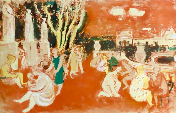 Maurice Savin, Le Luxembourg, Au Temps de Paris Seine, Limited Edition Lithograph