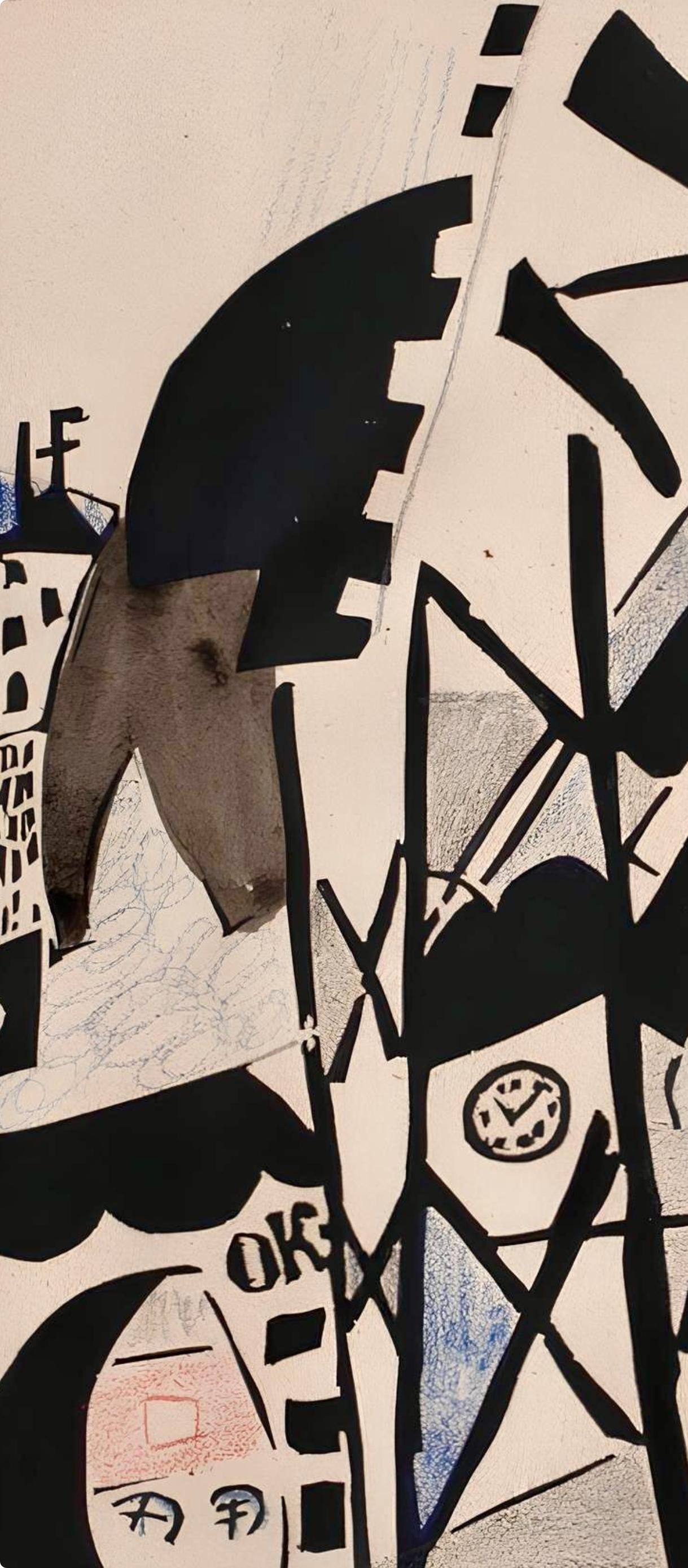 Jean Pougny, Composition, Pougny, dix linogravures originales, 1914-1920, Limited Edition Linocut