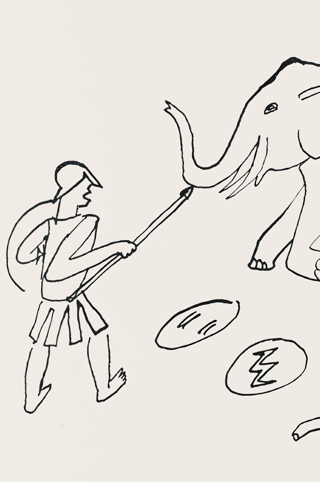 Alexander Calder, Composition, A Bestiary, Limited Edition Letterpress Print
