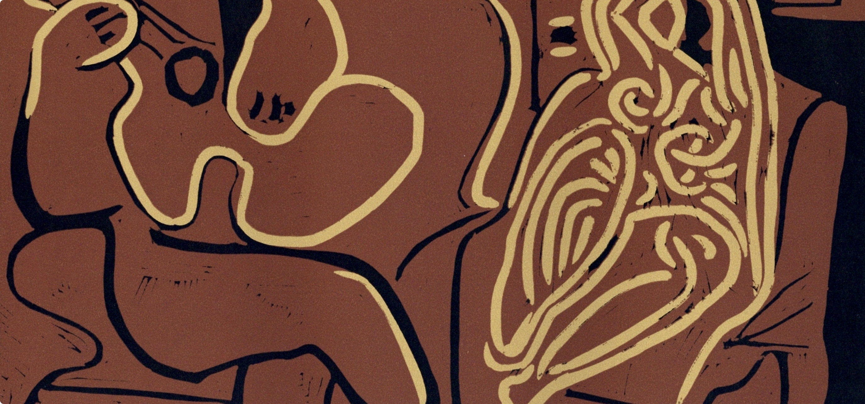 Pablo Picasso, The Aubade with a Reclining Woman (Orozco 214), Grabados al linóleo, Limited Edition Linocut