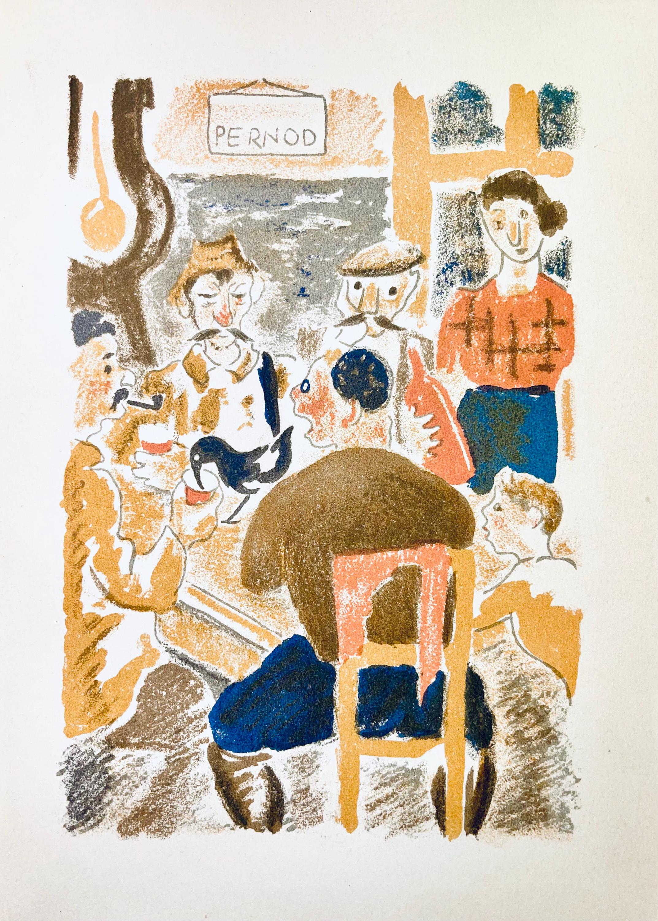 Maurice Mourlot, Composition, de Goupil a Margot, Histoires De Bêtes, Limited Edition Lithograph