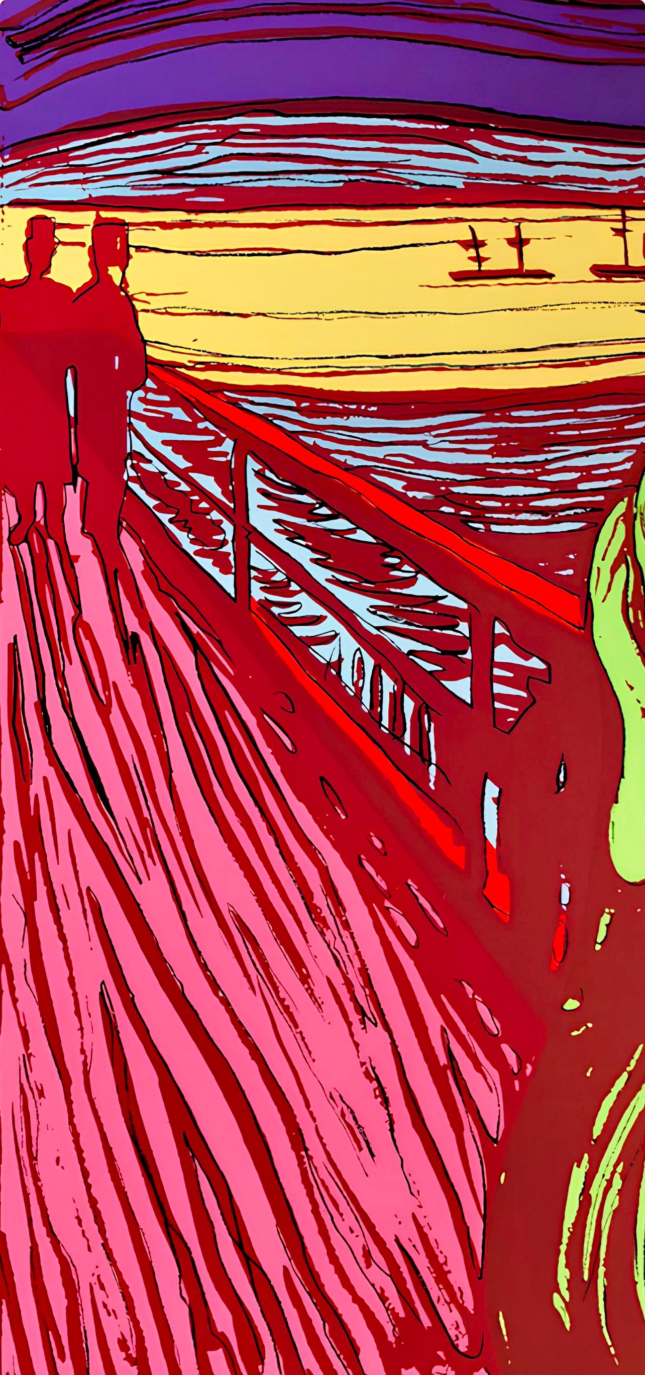 Andy Warhol, The Scream (after Edvard Munch), Green, Official Limited Edition, Sunday B. Morning, Silkscreen