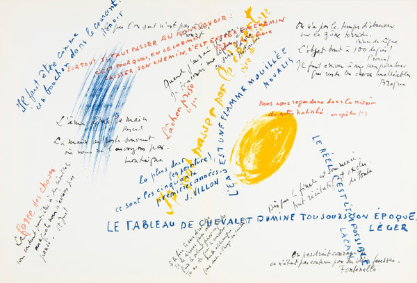 Jean Bazaine, Composition, Derrière le miroir, Limited Edition Lithograph