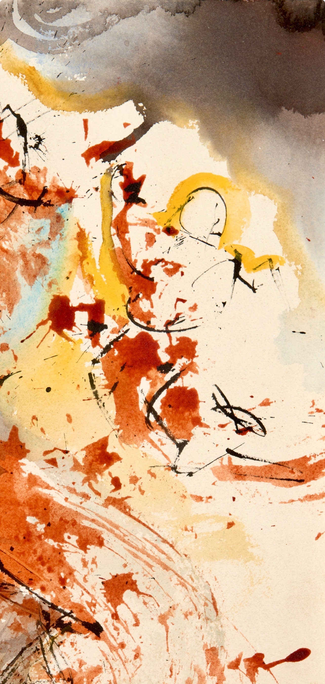 Salvador Dali, Composition (Michler/Löpsinger 1600; Field 69-3), Biblia Sacra, Limited Edition Lithograph