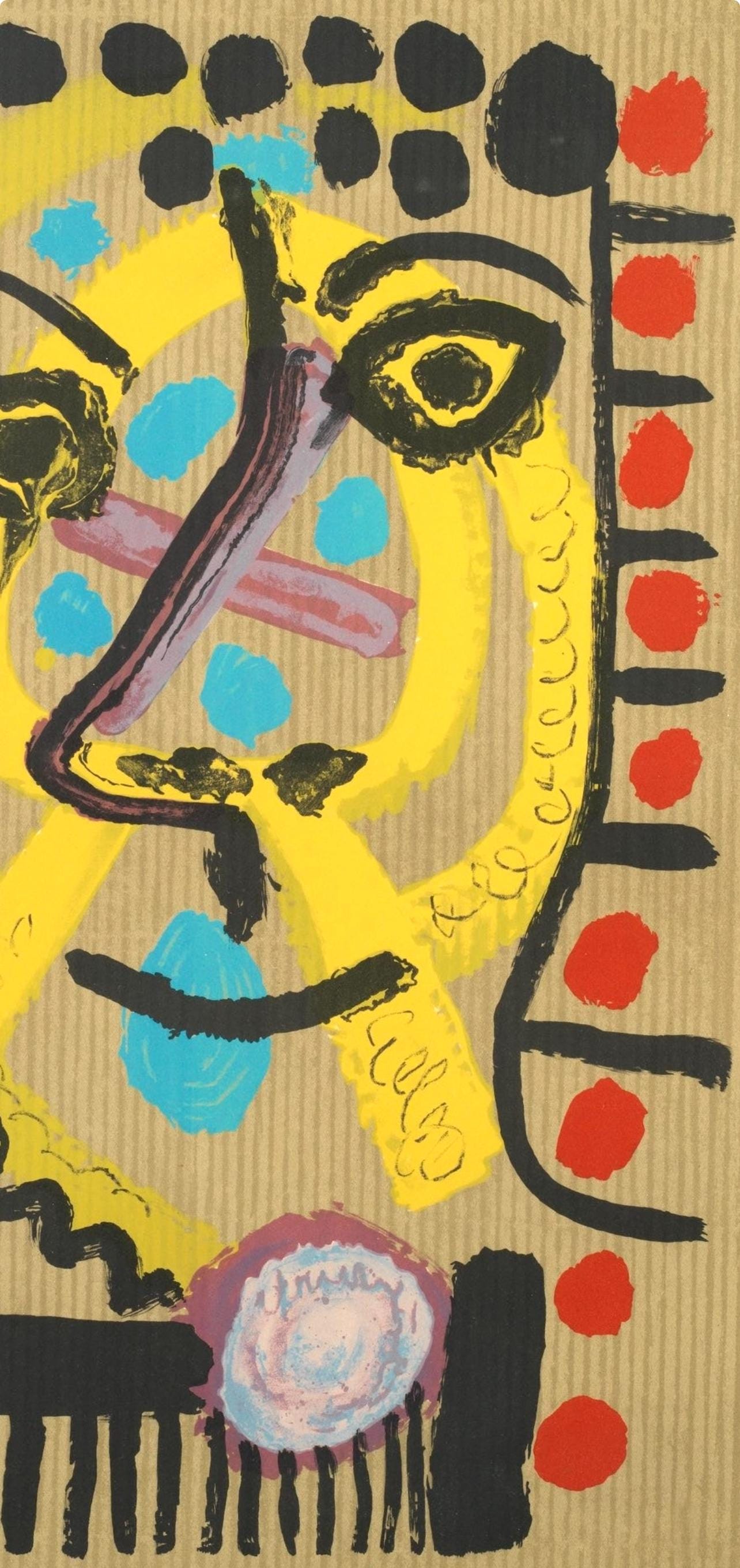 Pablo Picasso, Composition (Orozco 207-261), Vingt-Neuf Portraits Imaginaires, Limited Edition Lithograph