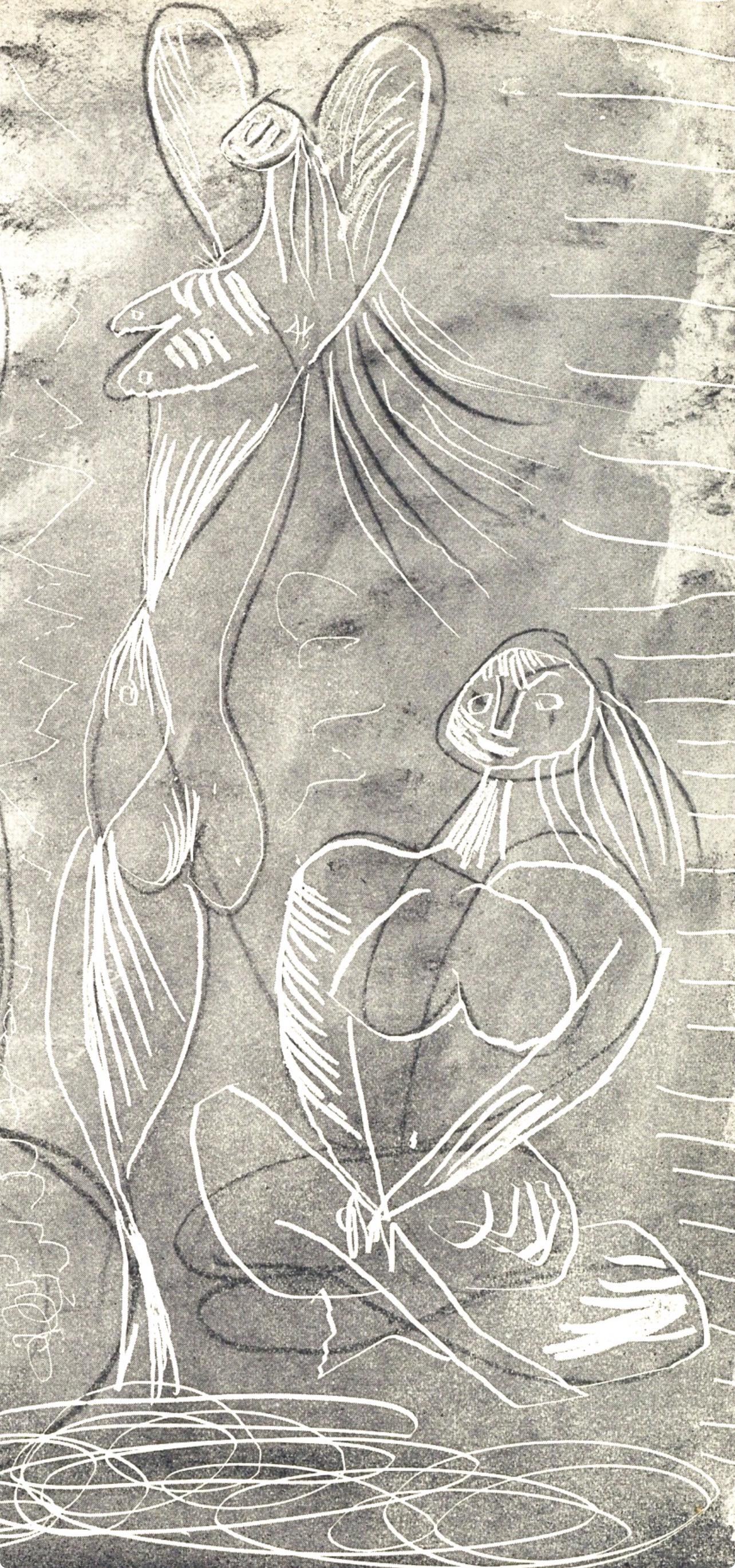 Pablo Picasso, Femme assise et deux danseuses (Bloch 361a-e; Baer 683-688; Cramer 38), La Chèvre-Feuille, Limited Edition Engraving