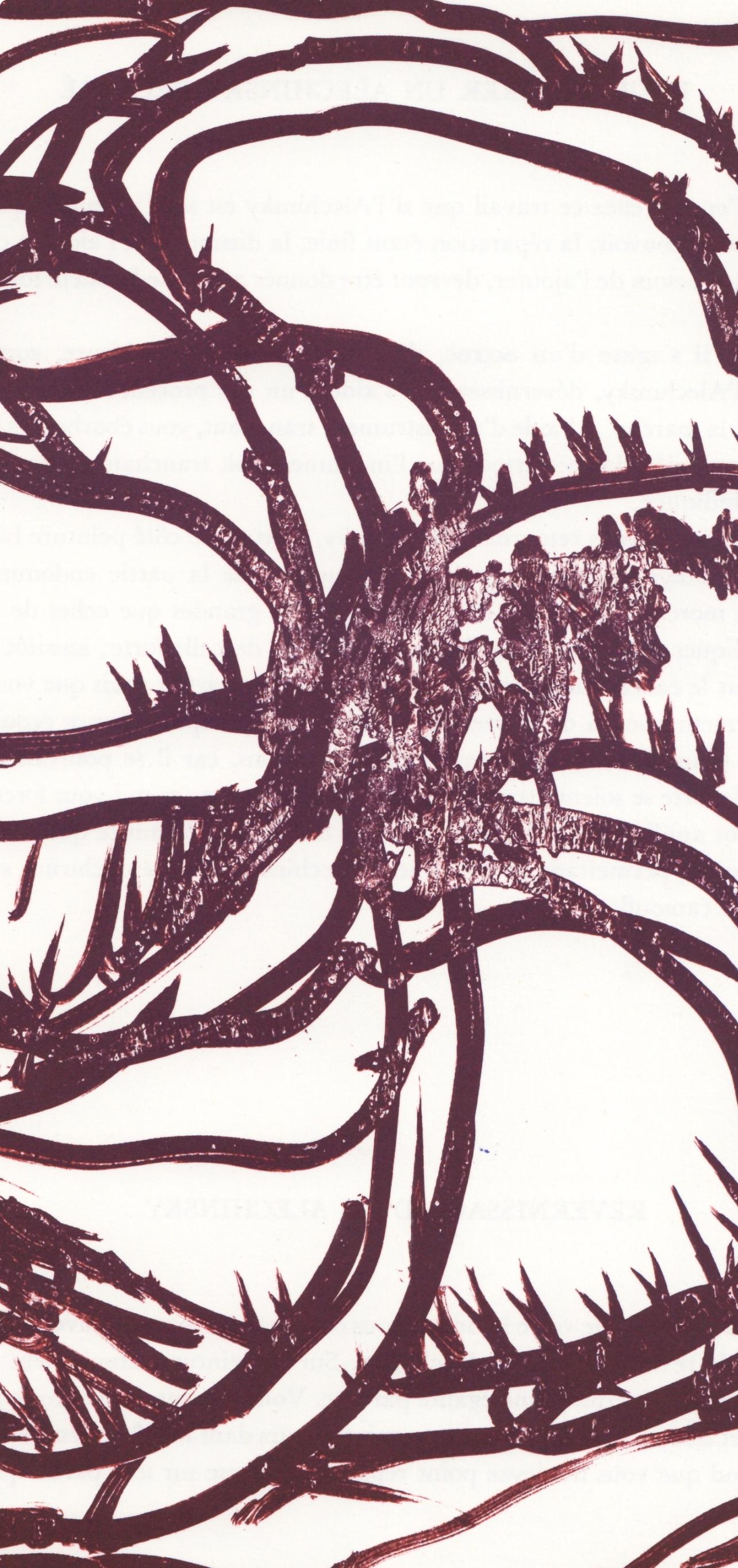Pierre Alechinsky, Composition, Derrière le miroir, Limited Edition Lithograph