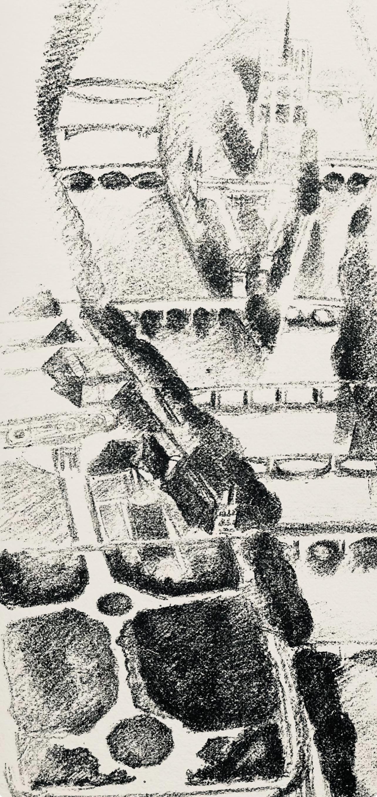Robert Delaunay, La Seine et l'île de la Cité (Habasque 720-728), Allo! Paris!, Limited Edition Lithograph