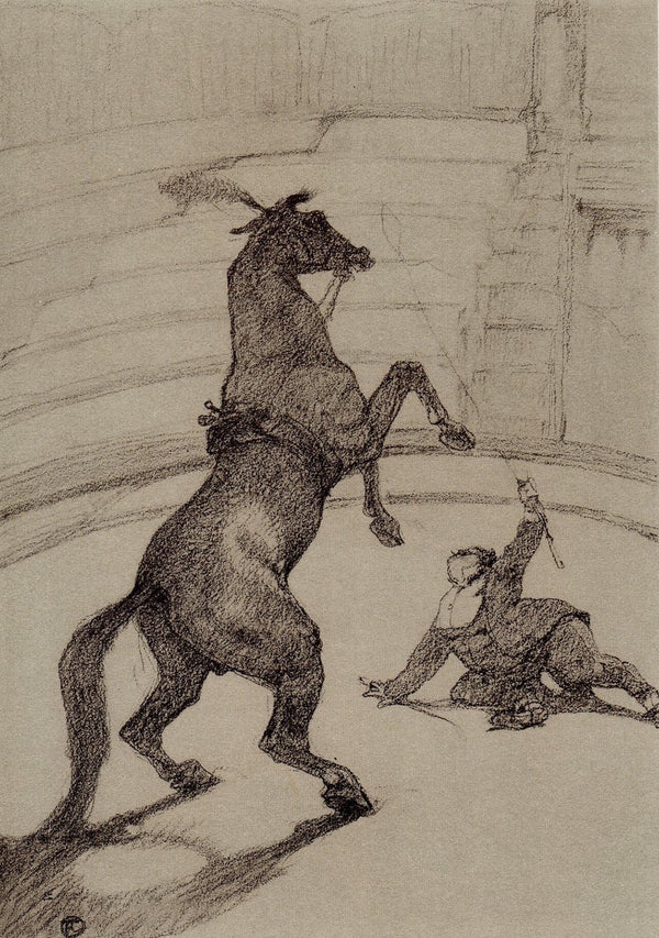 Henri de Toulouse-Lautrec, Cheval pointant, The Circus by Toulouse-Lautrec, Limited Edition Lithograph