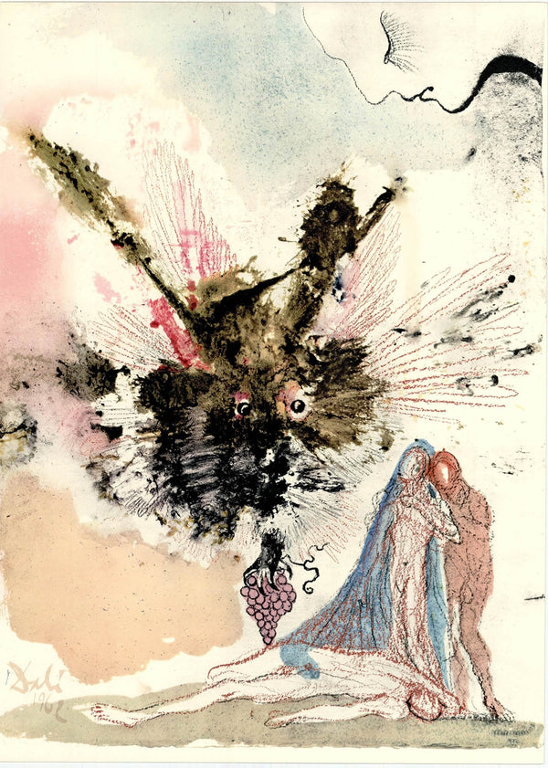 Salvador Dali, Composition (Michler/Löpsinger 1600; Field 69-3), Biblia Sacra, Limited Edition Lithograph