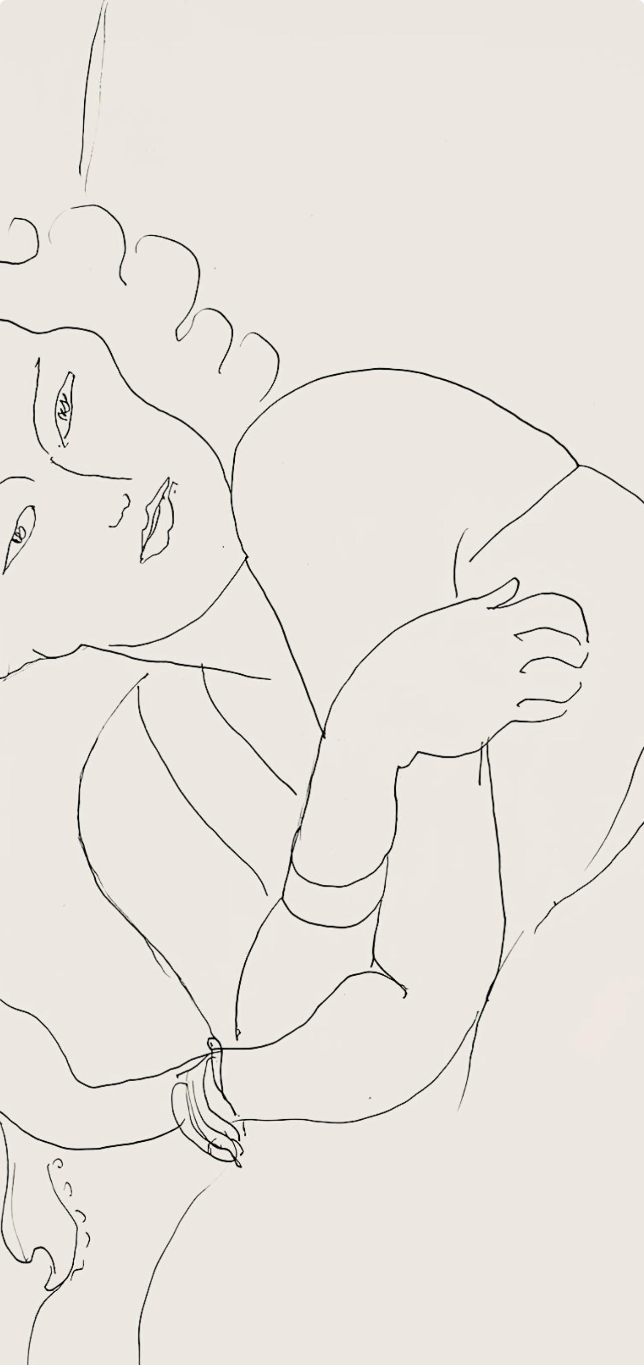 Henri Matisse, Série F, var. 3 (Duthuit 9), Henri Matisse, Dessins, Thèmes et variations, Limited Edition Lithograph