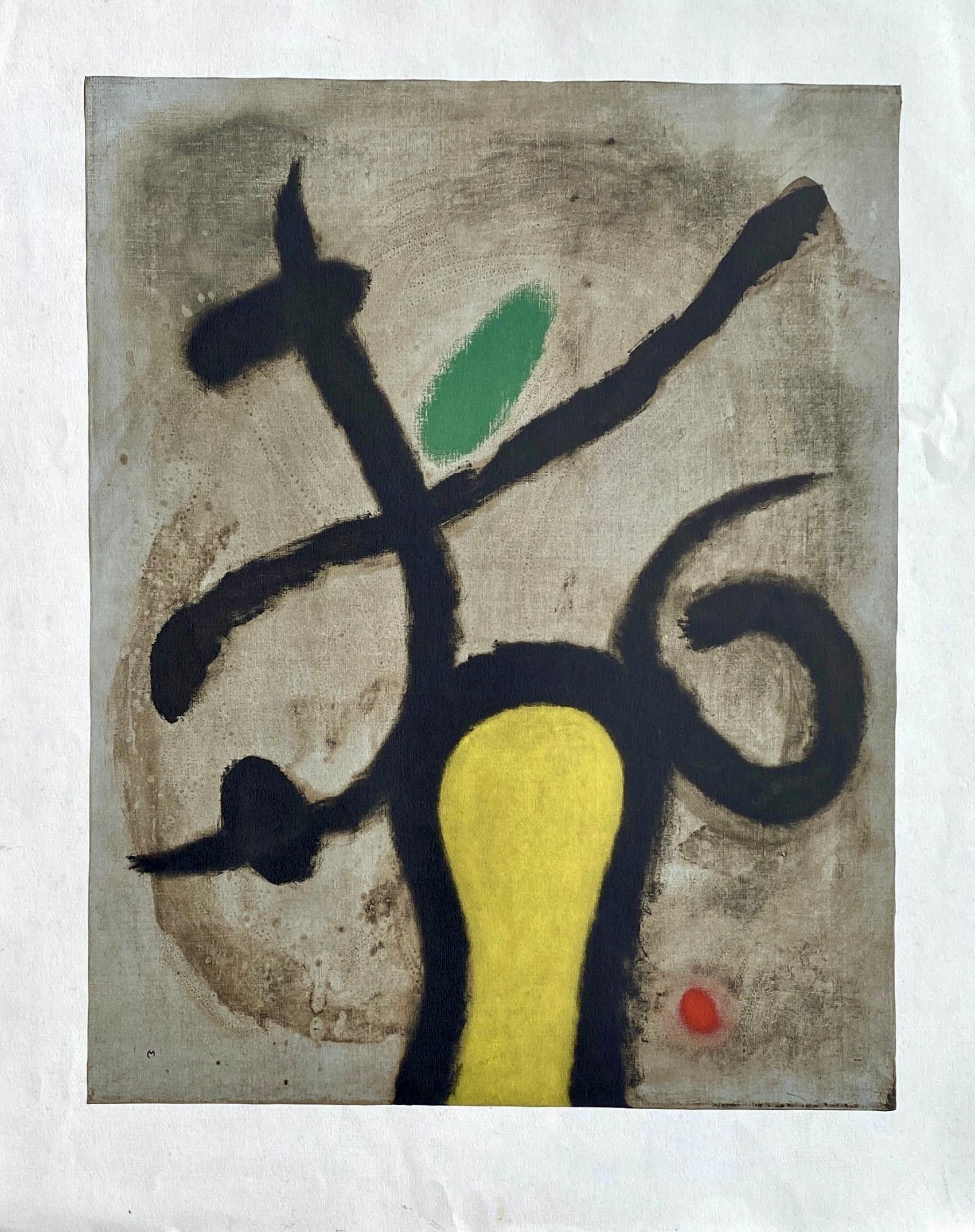 Joan Miró, Composition (Cramer 105), Femmes, Limited Edition Héliogravure