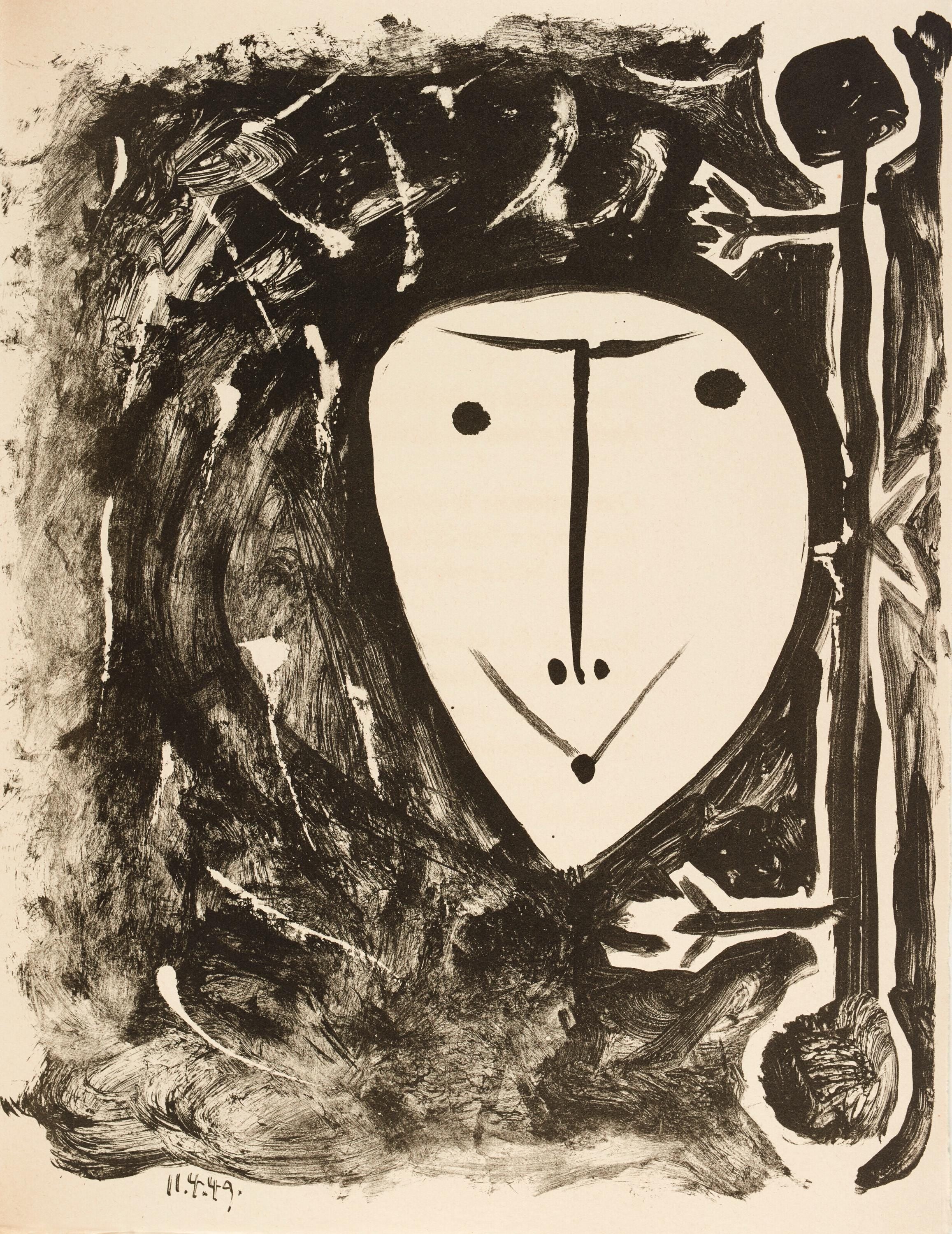Pablo Picasso, Composition (Bloch 605-608; Mourlot 177; Reuße 519-522), Elegy of Ihpetonga, Limited Edition Lithograph