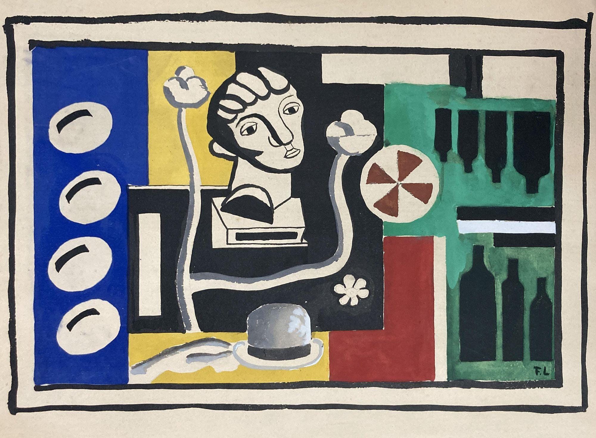 Fernand Léger, Composition, Contrastes, Limited Edition Lithograph