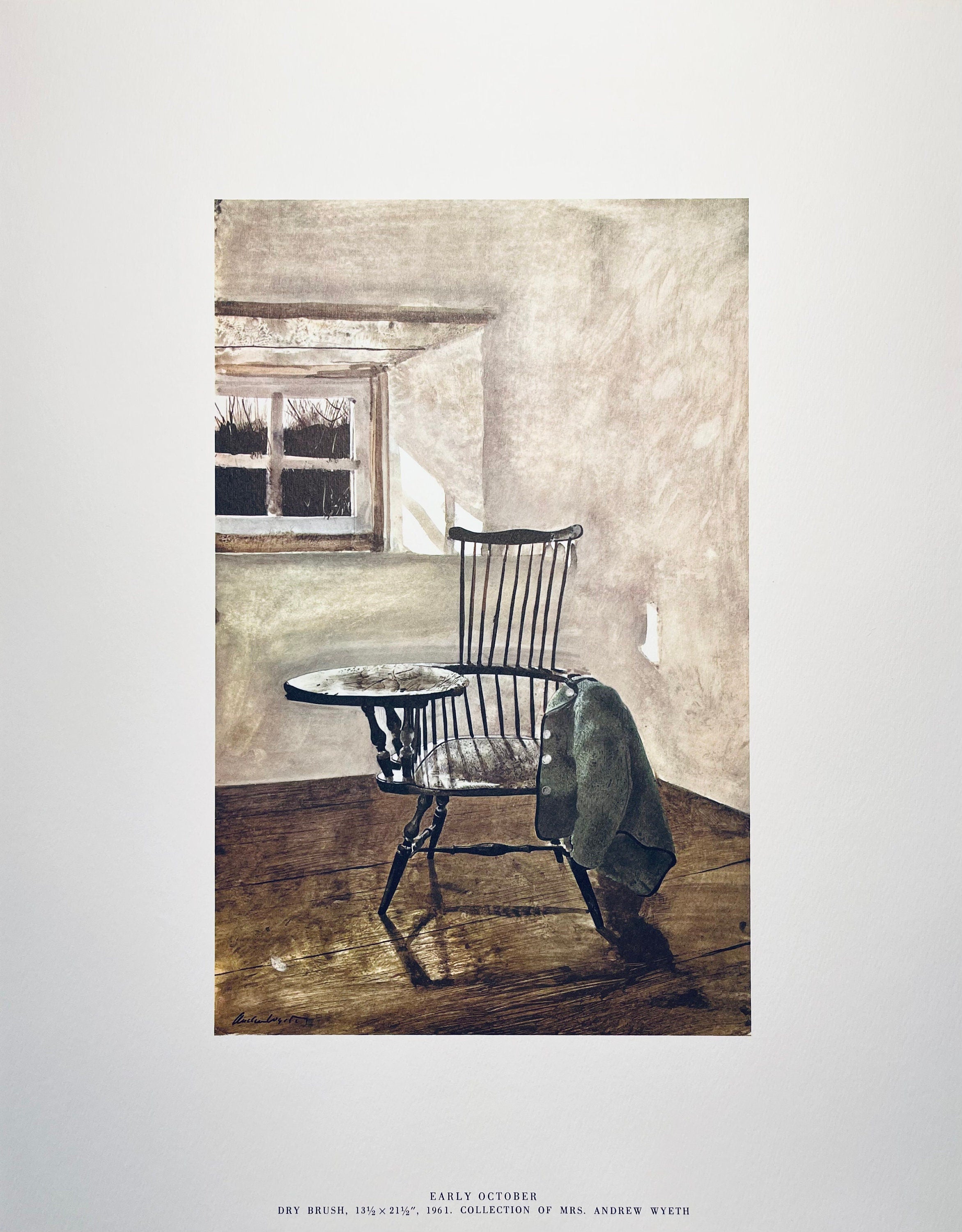 Andrew Wyeth, Early October, The Four Seasons, Limited Edition Lithograph