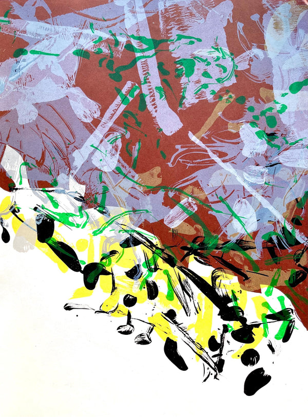 Jean-Paul Riopelle, Composition, Derrière le miroir, Limited Edition Lithograph