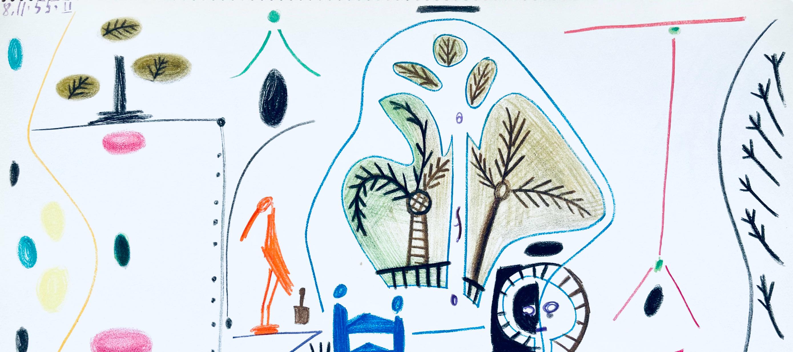 Pablo Picasso, Composition (Cramer 101), Carnet de la Californie, Limited Edition Lithograph