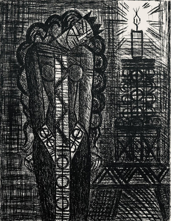 Marcel Gromaire, Folie De La Reine, Scène XIX, Shakespeare, Macbeth, Eaux-fortes de Gromaire, Limited Edition Etching