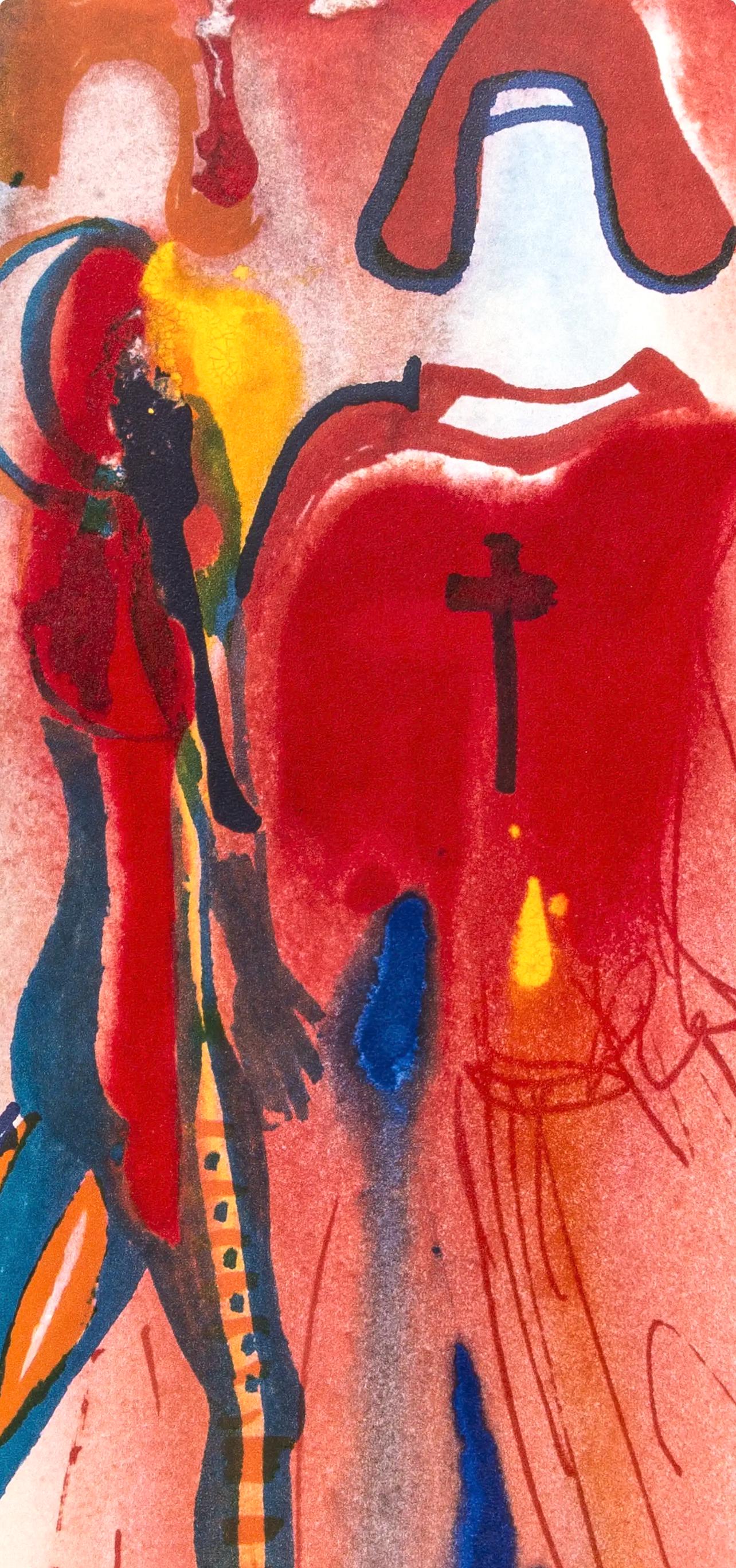 Salvador Dali, Composition (Michler/Löpsinger 1601), Romeo e Giulietta, Limited Edition Lithograph and Silkscreen