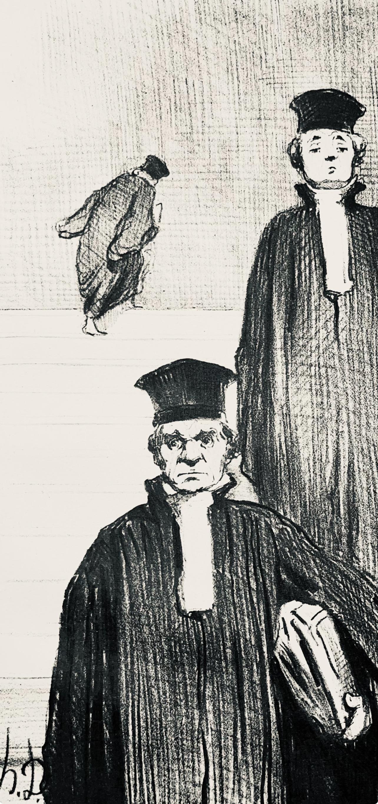 Honoré Daumier, Composition, Honoré Daumier, Law and Justice, Limited Edition Lithograph