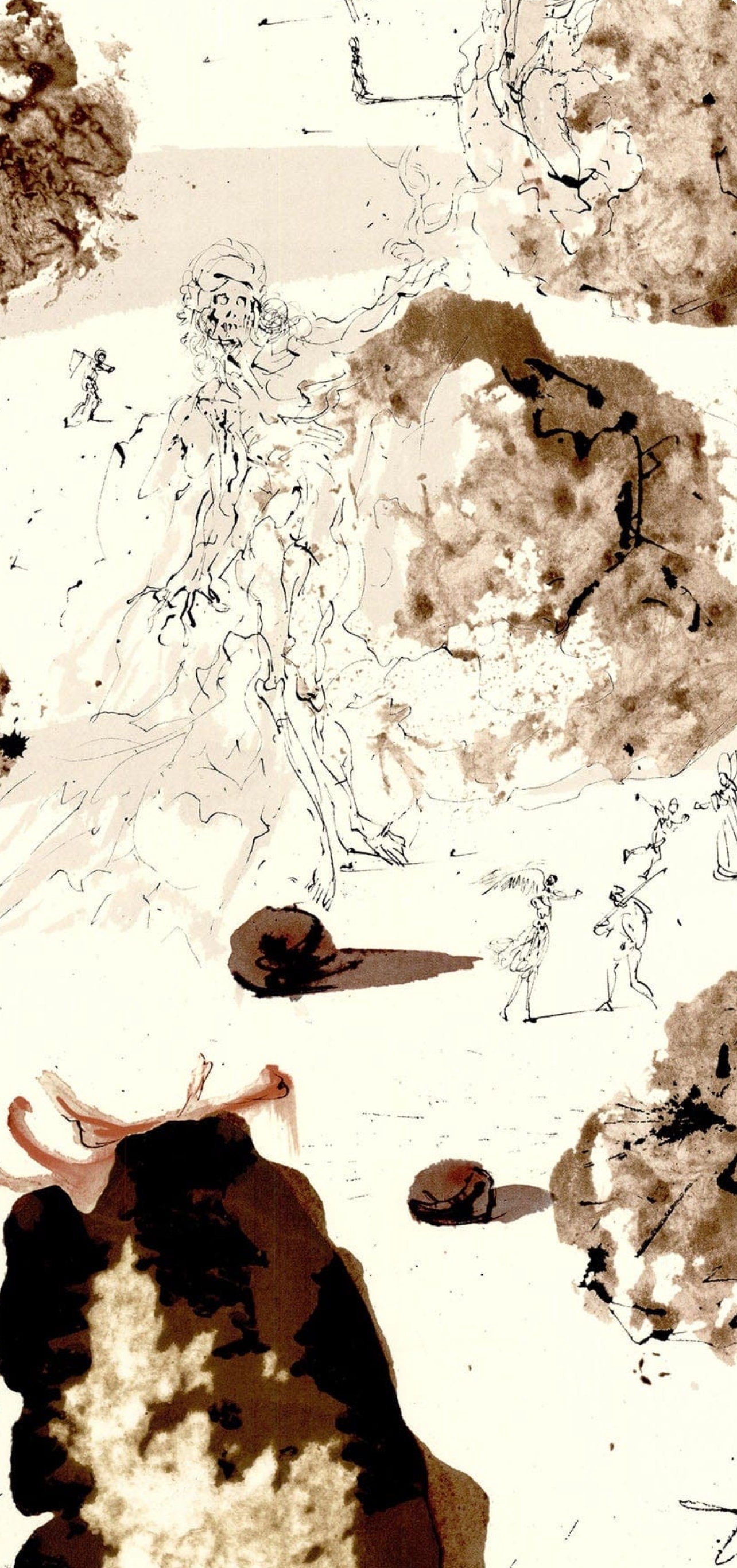 Salvador Dali, Composition (Michler/Löpsinger 1600; Field 69-3), Biblia Sacra, Limited Edition Lithograph