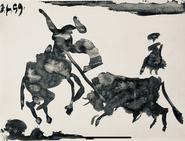 Pablo Picasso, Composition (Bloch 1276; Czwiklitzer 23), Toros y Toreros, Limited Edition Lithograph