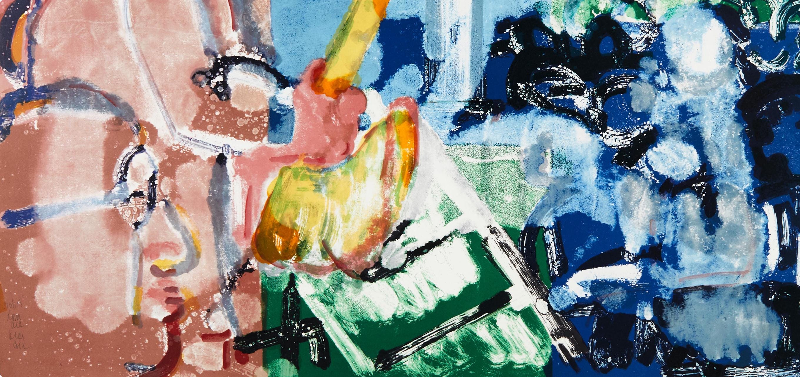 Romare Bearden, Bopping at the Birdland (Gelburd/Rosenberg 70-77), Jazz Series, Limited Edition Lithograph