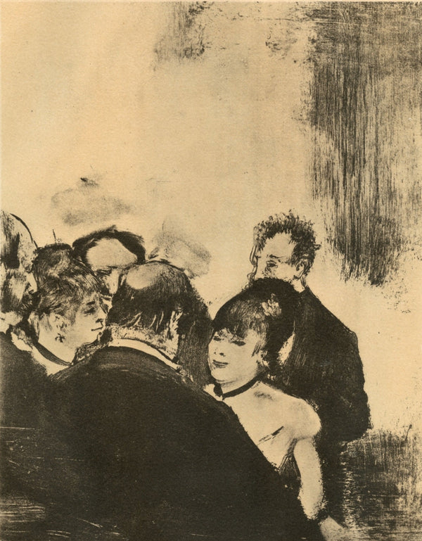 Edgar Degas, Famille Cardinal, E. Degas Monotypes, Limited Edition Monotype