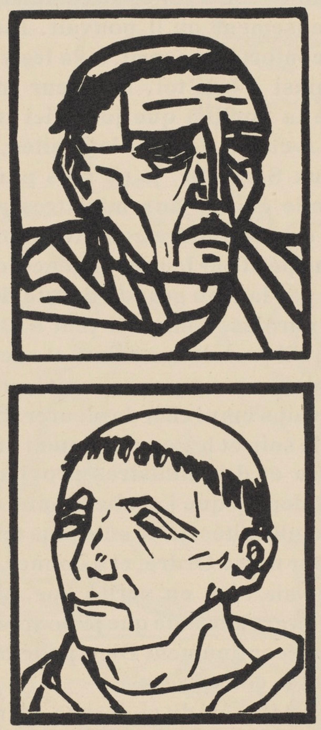 Émile Bernard, Composition (Morane, No. 100), Les Petites Fleurs de St. Françoise, Limited Edition Woodcut