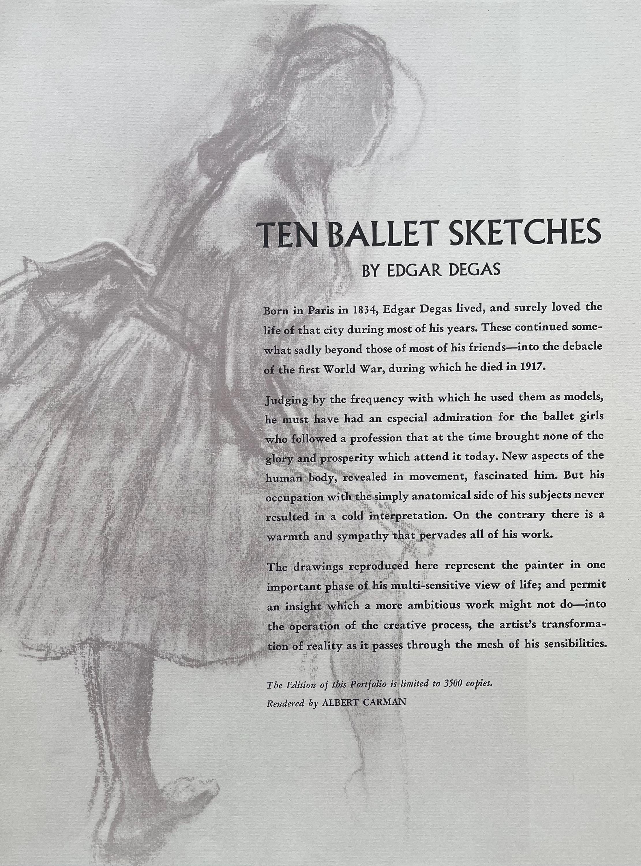 Edgar Degas, Three Dancers, Limited Edition Lithograph